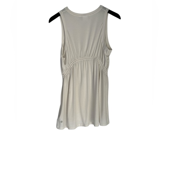 Athleta Sleeveless Mini Dress Size Large Cream - Picture 3 of 6